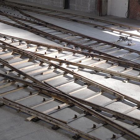 Temporäre Hallengleisanlage